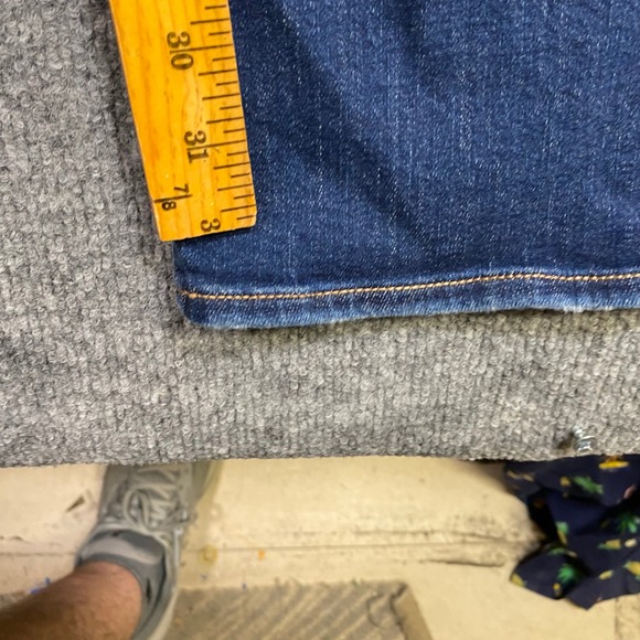 American Eagle Kick Boot Jeans Womens 2 Long Dark Wash Stretch Denim Flare Blue - Picture 4 of 9